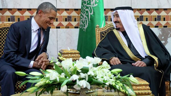 FILE - In this Jan. 27, 2015 file photo, President Barack Obama meets Saudi Arabian King Salman bin Abdul Aziz in Riyadh, Saudi Arabia - Sputnik International