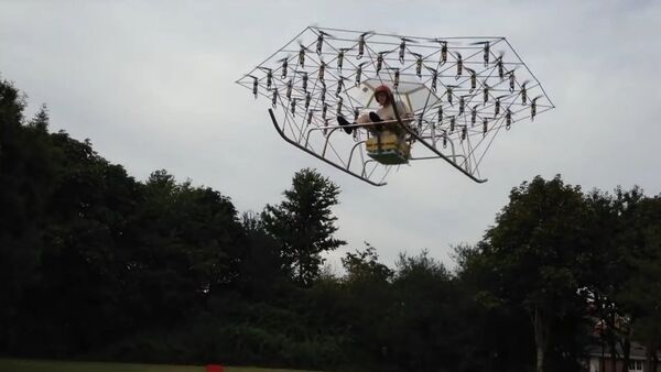 The Swarm Manned Aerial Vehicle Multirotor Super Drone Flying - Sputnik International
