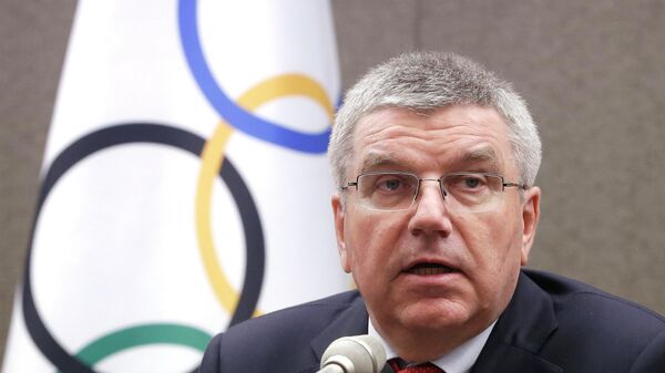 International Olympic Committee (IOC) President Thomas Bach speaks during a press conference in Seoul, South Korea, Wednesday, Aug. 19, 2015 - Sputnik International