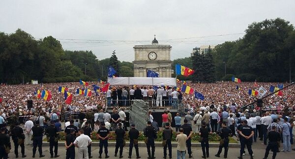 Anti-Government Protests in the nation’s capital Chisinau, Moldova Anti-Government Protests in the nation’s capital Chisinau, Moldova - Sputnik International