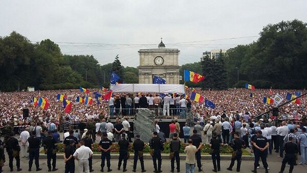 Anti-Government Protests in the nation’s capital Chisinau, Moldova - Sputnik International