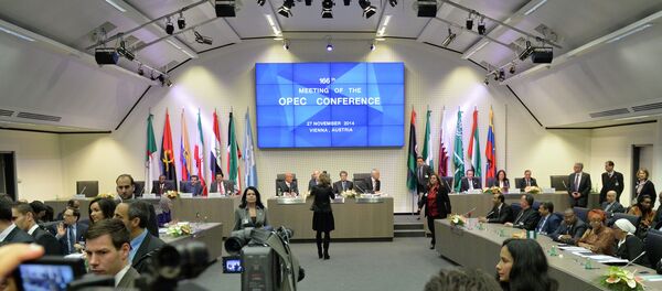 A general view shows the166th ordinary meeting of the Organization of the Petroleum Exporting Countries, OPEC, at their headquarters in Vienna, Austria - Sputnik International