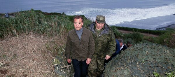 Prime Minister Medvedev visits Far Eastern Federal District. Kuril Islands - Sputnik International