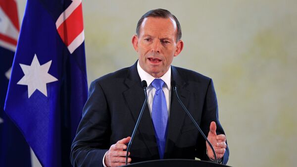 Australian Prime Minister Tony Abbott speaks during a joint press conference - Sputnik International