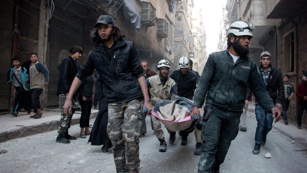 Syrian Civil Defence workers - Sputnik International
