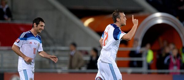 Russian national football team beat Liechtenstein 7:0 in a Euro 2016 qualifier. - Sputnik International