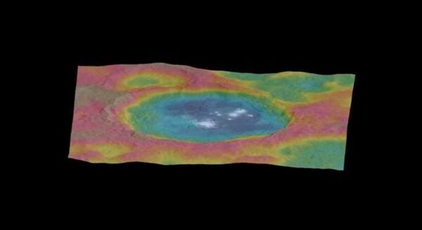 Topographic imaging of Occator Crater, Dwarf Planet Ceres Topographic imaging of Occator Crater, Dwarf Planet Ceres - Sputnik International