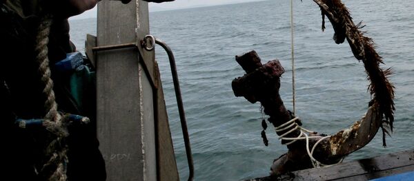Part of the propeller of a Soviet Il-2 aircraft Part of the propeller of a Soviet Il-2 aircraft - Sputnik International