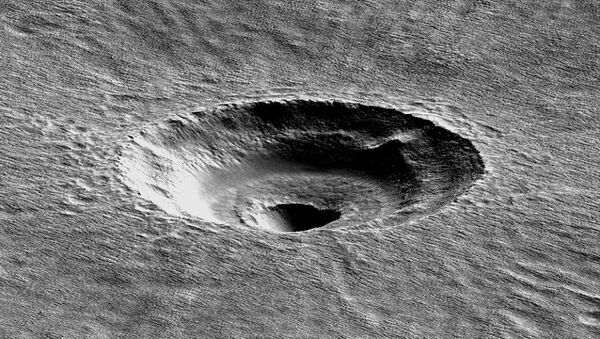 Digital terrain modeling of the Arcadia Planitia's crater investigated by the University of Arizona's Ali Bramson - Sputnik International