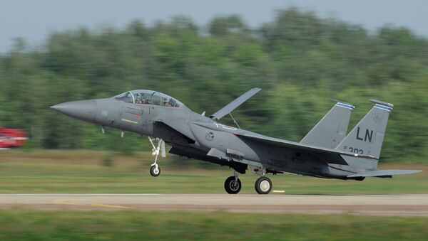 US McDonnell Douglas F-15 Eagle twin-engine and all-weather tactical fighter. File photo - Sputnik International