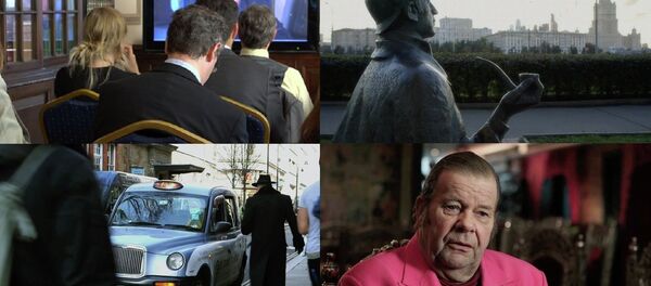 A collage of stills from the 'Through Sherlock's Eyes' film and its presentation at the Russian Embassy in London - Sputnik International