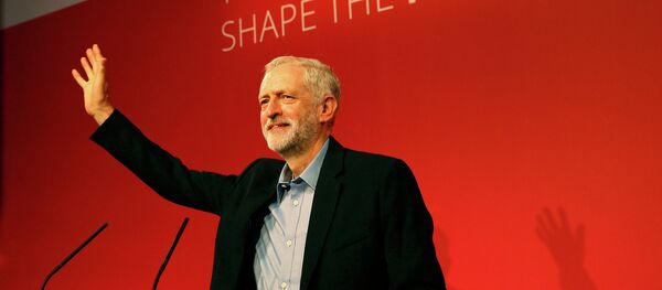 The new leader of Britain's opposition Labour Party Jeremy Corbyn makes his inaugural speech at the Queen Elizabeth Centre in central London, September 12, 2015 - Sputnik International