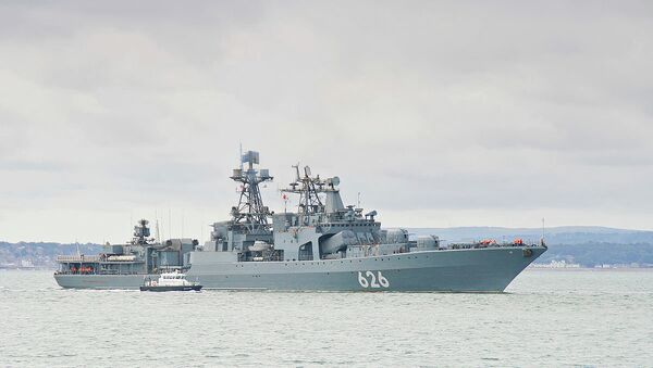 Udaloy class destroyer of the Russian Federation Navy RFS Vitse Admiral Kulakov - Sputnik International