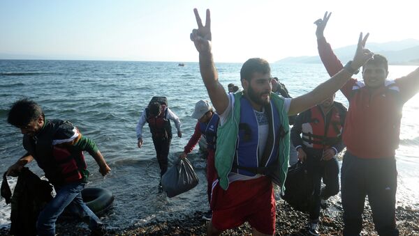 Refugees on Lesbos Island in Greece - Sputnik International
