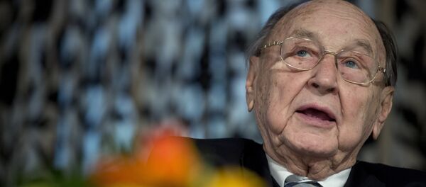 Former German foreign minister Hans-Dietrich Genscher Former German foreign minister Hans-Dietrich Genscher - Sputnik International