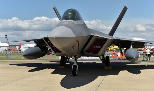 A US Air Force F-22 fighter. A US Air Force F-22 fighter. - Sputnik International