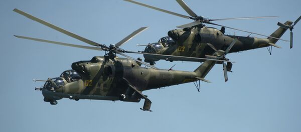 Russian Mi-24 helicopters Russian Mi-24 helicopters - Sputnik International