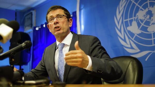 United Nations Assistant Secretary-General for Human Rights Ivan Simonovic, speaks during a press conference at the UN base in Juba, on January 17, 2014 - Sputnik International