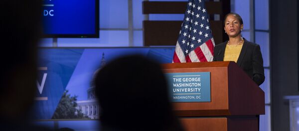 US National Security Adviser Susan Rice speaks about the US - China relationship and upcoming Chinese State Visit to Washington at George Washington University in Washington, DC, September 21, 2015 - Sputnik International