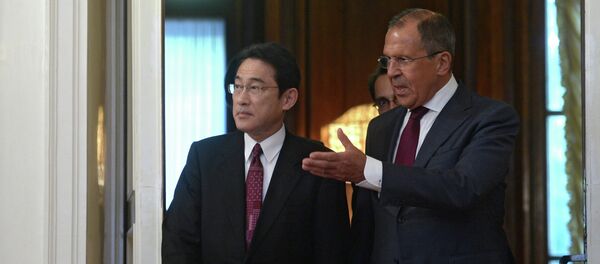 Russian Foreign Minister Sergey Lavrov meets with his Japanese counterpart Fumio Kishida Russian Foreign Minister Sergey Lavrov meets with his Japanese counterpart Fumio Kishida - Sputnik International