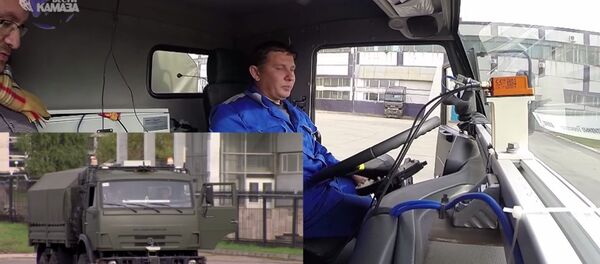 Unmanned KAMAZ tests in Naberezhnye Chelny Unmanned KAMAZ tests in Naberezhnye Chelny - Sputnik International
