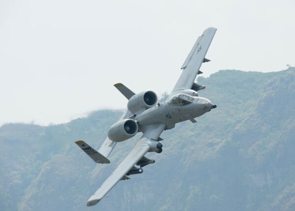 A US Air Force A-10 Thunderbolt II, originally designed to counter Soviet armor on the European battlefield during the Cold War. A US Air Force A-10 Thunderbolt II, originally designed to counter Soviet armor on the European battlefield during the Cold War. - Sputnik International