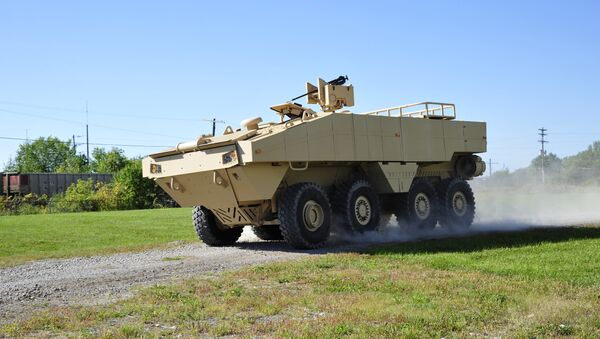 Lockheed Martin's new Amphibious Combat Vehicle candidate undergoes testing in Saginaw, Michigan - Sputnik International