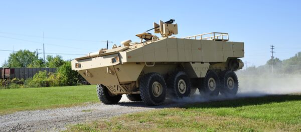 Lockheed Martin's new Amphibious Combat Vehicle candidate undergoes testing in Saginaw, Michigan - Sputnik International