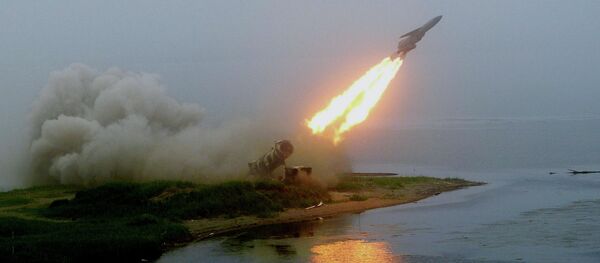 Launch of coastal rocket complex Redut - Sputnik International