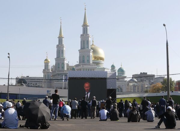 Moscow Unveils Biggest Mosque in Europe - Sputnik International