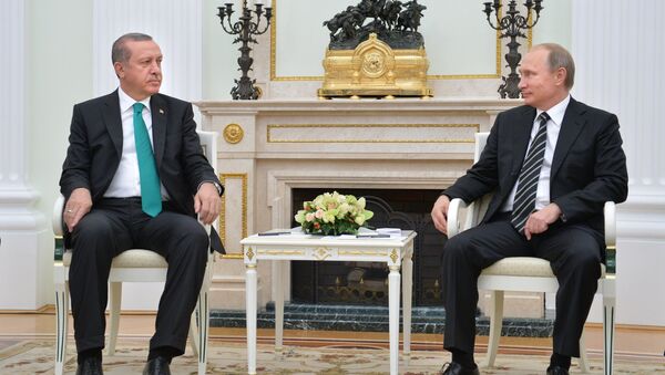 President Vladimir Putin meets with President of Turkey Recep Erdogan - Sputnik International