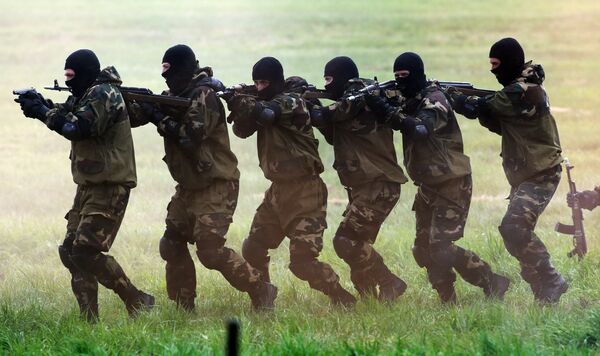 Demonstration performances by Spetsnaz troops Demonstration performances by Spetsnaz troops - Sputnik International