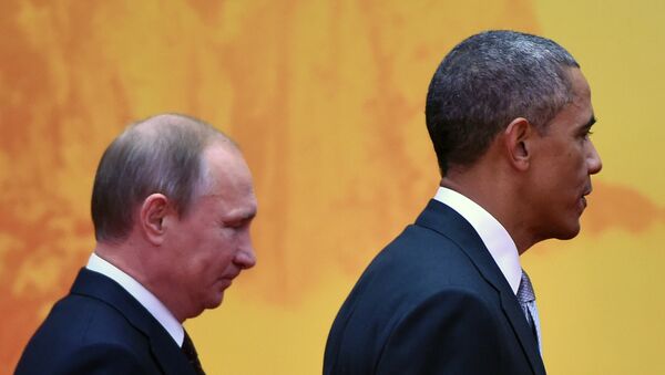 US President Barack Obama and Russian President Vladimir Putin (L) - Sputnik International
