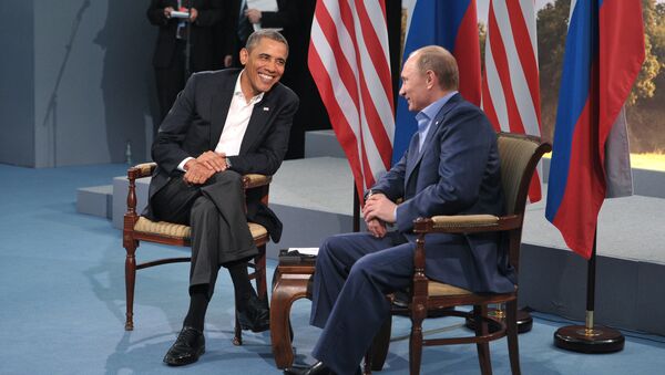 Russian President Vladimir Putin, right, and U.S. President Barack Obama - Sputnik International