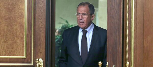 Foreign Minister Sergei Lavrov to attend Prime Minister Dmitry Medvedev's meeting with Cabinet ministers at the Government House, September 24, 2015 - Sputnik International