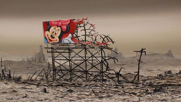 One of the paintings at Dismaland. - Sputnik International