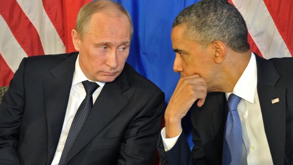 Russian President Vladimir Putin meets US President Barack Obama - Sputnik International