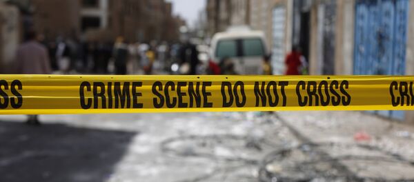 Police tape cordons off the site of a car bomb attack in Sanaa, Yemen, Tuesday, June 30, 2015. - Sputnik International