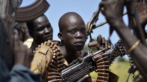 South Sudan government soldiers in the town of Koch, Unity state, South Sudan, Friday, Sept. 25, 2015 - Sputnik International