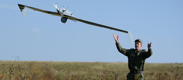 Launch of UAV during an exercise. File photo Launch of UAV during an exercise. File photo - Sputnik International