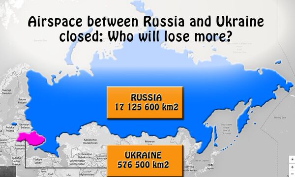 Airspace between Russia and Ukraine closed - Sputnik International