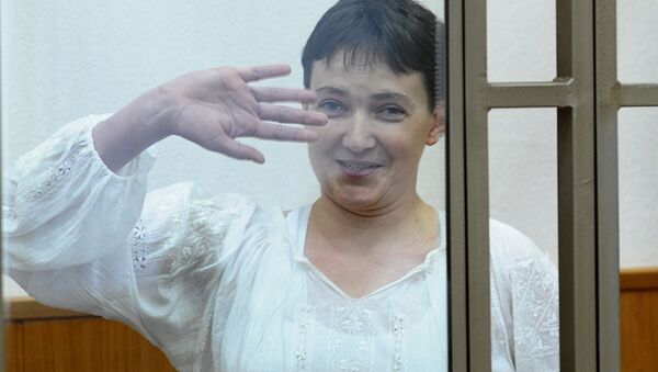 A hearing of the high-profile case against an ex-Ukrainian military pilot Nadezhda Savchenko - Sputnik International