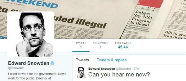 Edward Snowden's Twiitter account - Sputnik International