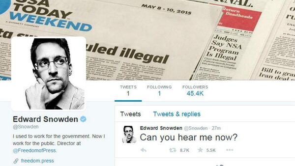 Edward Snowden's Twiitter account - Sputnik International