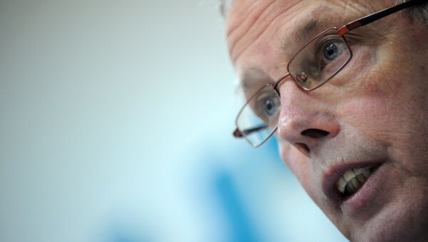 The head of the Council of Europe Parliamentary Assembly that observed Russia's presidental polls Tiny Kox gives a press conference in Moscow on February 11, 2012 - Sputnik International