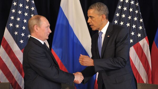 Russian President Vladimir Putin meets U.S. President Barack Obama - Sputnik International