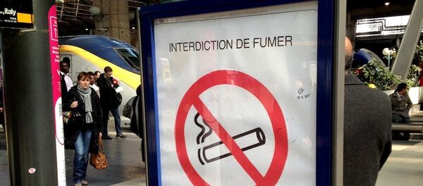 Smoking Ban, Gare du Nord Station, Paris. Smoking Ban, Gare du Nord Station, Paris. - Sputnik International