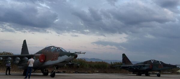 Sputnik Exclusive: Russian Sukhoi jets at airfield near Latakia - Sputnik International