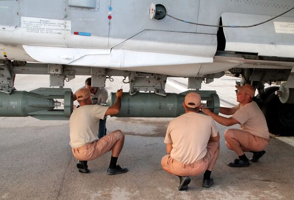 Sputnik Exclusive: Russian Sukhoi jets at airfield near Latakia Sputnik Exclusive: Russian Sukhoi jets at airfield near Latakia - Sputnik International