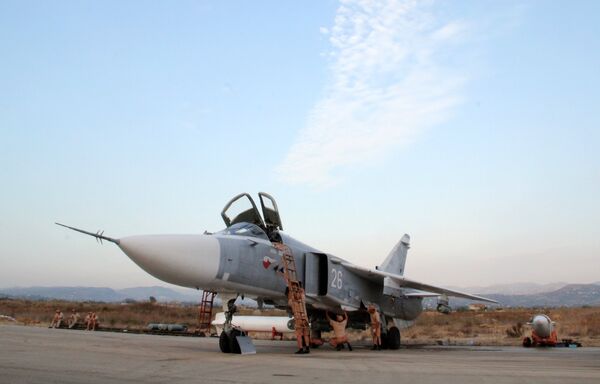Sputnik Exclusive: Russian Sukhoi jets at airfield near Latakia Sputnik Exclusive: Russian Sukhoi jets at airfield near Latakia - Sputnik International